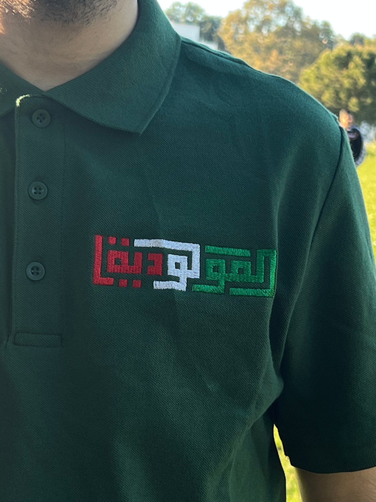 🔴🟢 تيشرت POLOمولودية الجزائر – قطن 100% تطريز احترافي