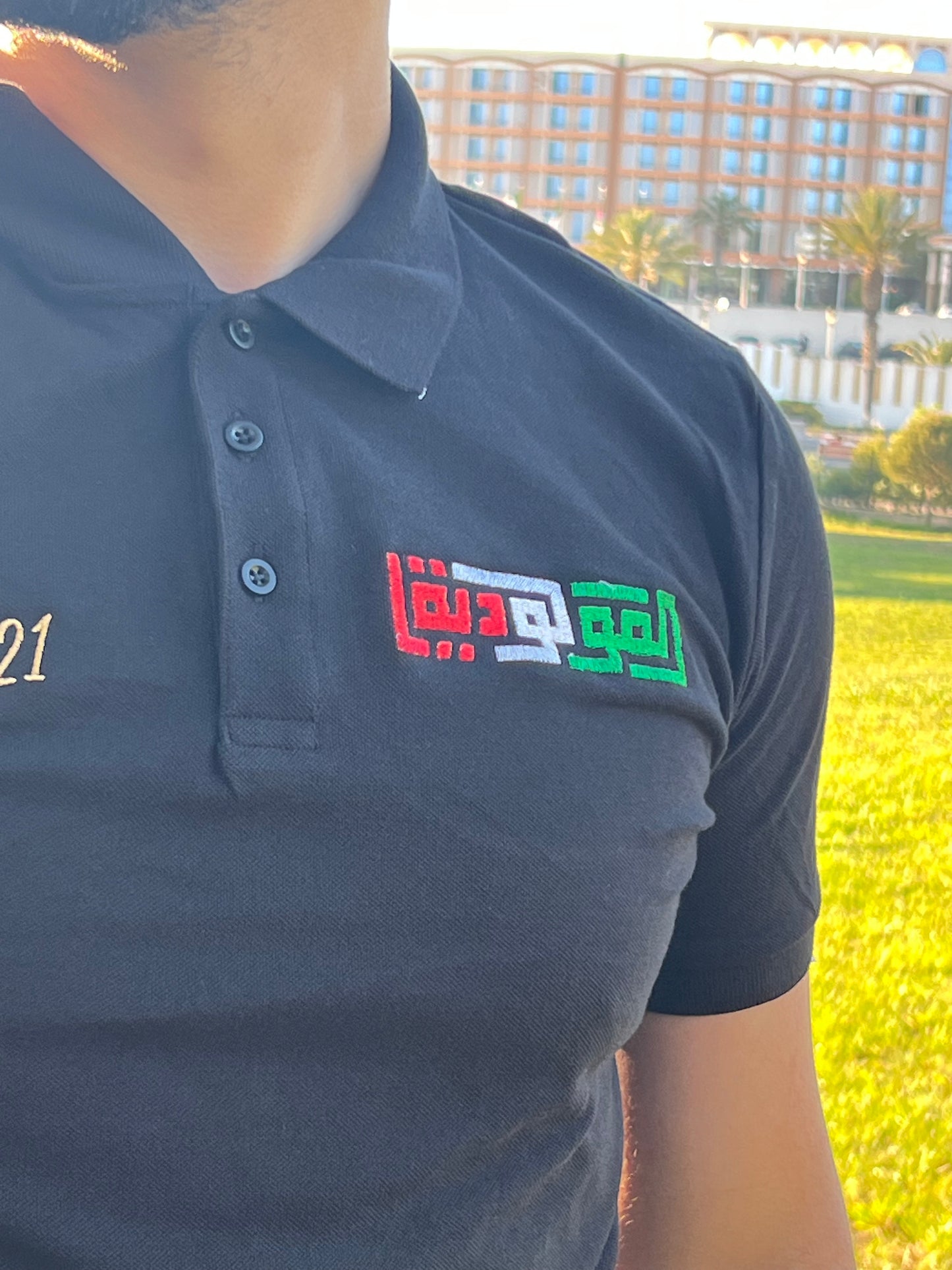 🔴🟢 تيشرت POLOمولودية الجزائر – قطن 100% تطريز احترافي